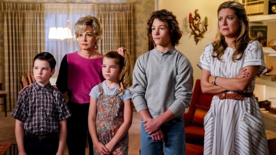 Кадр из 9 серии 2 сезона сериала «Детство Шелдона»